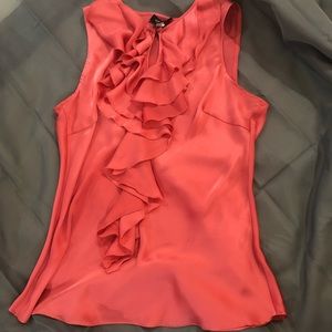 ✨BEAUTIFUL CORAL RUFFLE TOP✨